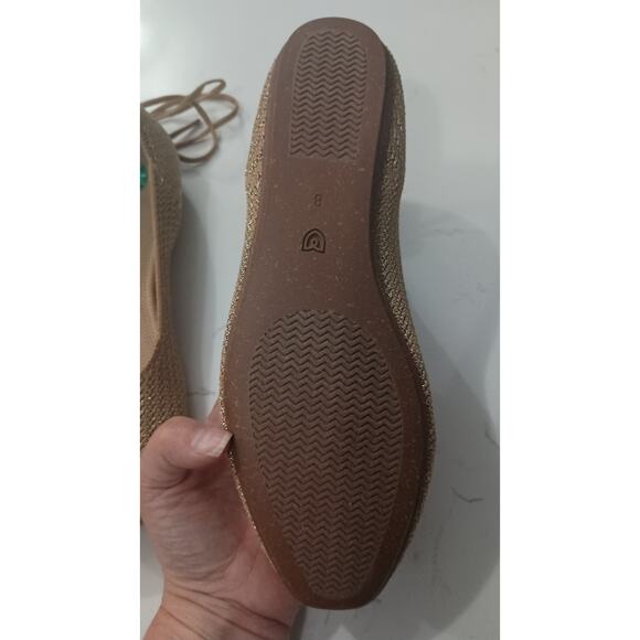 NWT! Rothy's square toe wrap in Gold. Woman's size 8. chic, elegant, bohemian - Picture 9 of 11